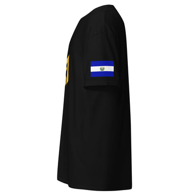Marquis Gallegos Black Shirt (Salvadorian Flag)