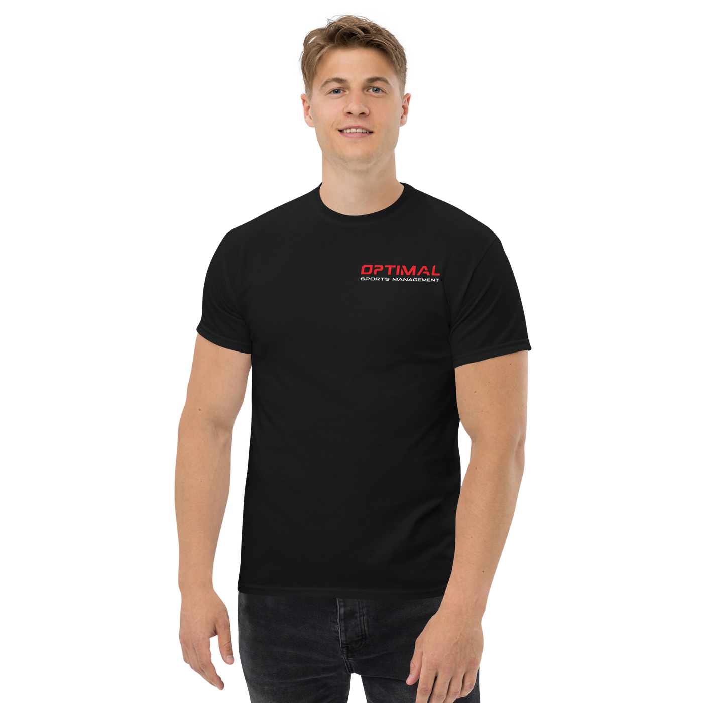 Optimal Sports Black T-Shirt - Optimal Sports Management 