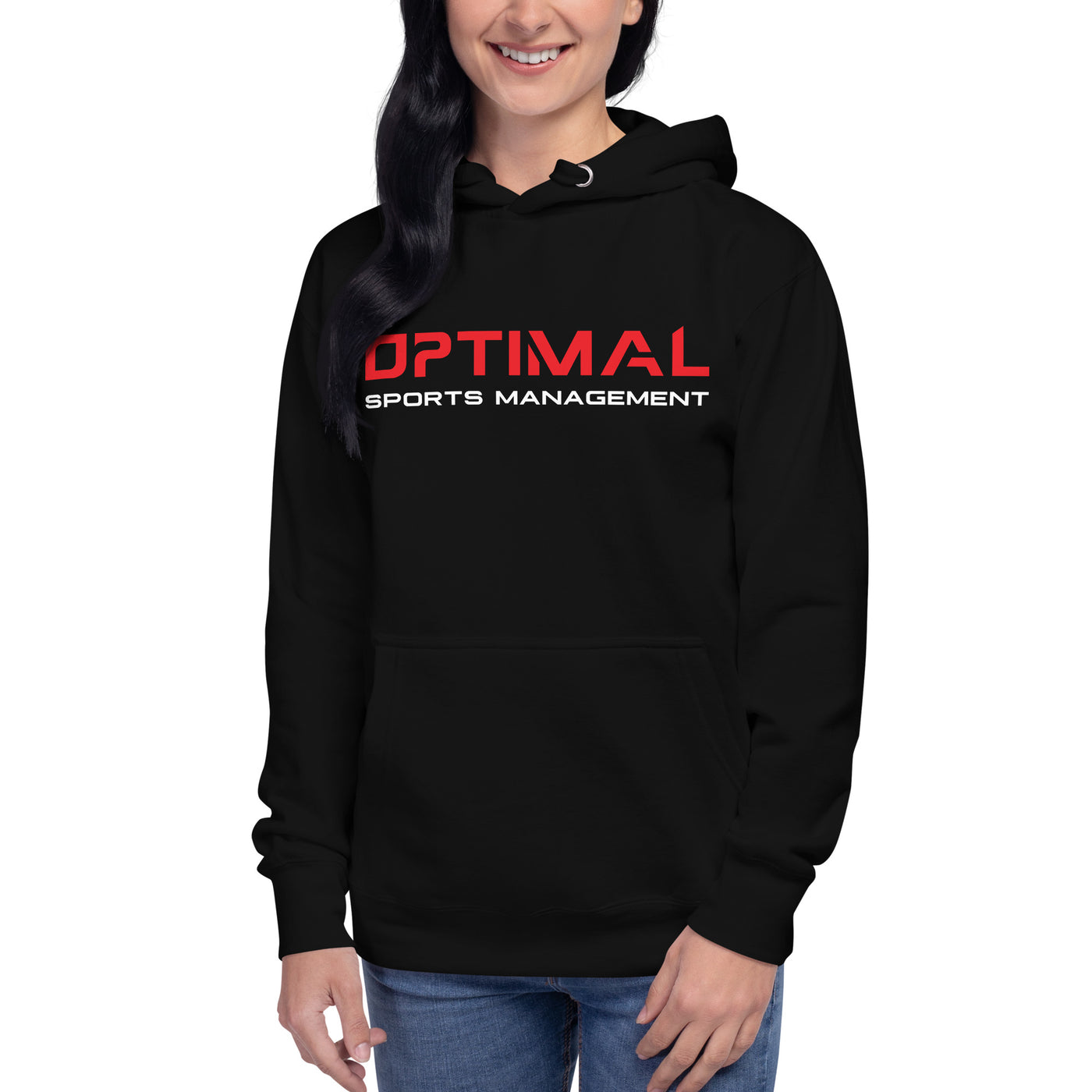 Optimal Sports Black Hoodie - Optimal Sports Management 